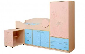 Набор мебели для детской Юниор -12.2 (700*1860) МДФ матовый в Ижевске - izhevsk.mebel-74.com | фото