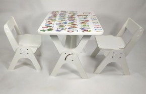Детский растущий стол-парта и два стула Я САМ "Умка-Дуо" (Алфавит) в Ижевске - izhevsk.mebel-74.com | фото