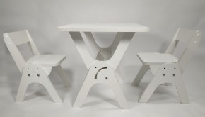 Детский растущий стол-парта и два стула Я САМ "Умка-Дуо" (Белый) в Ижевске - izhevsk.mebel-74.com | фото