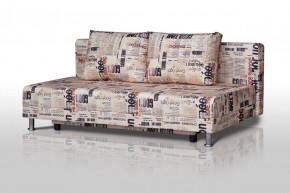Диван-кровать Комфорт без подлокотников Принт "Gazeta" (2 подушки) в Ижевске - izhevsk.mebel-74.com | фото
