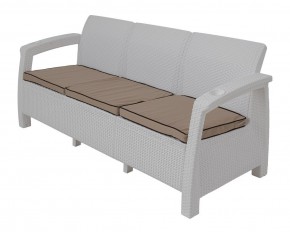 Диван Yalta Premium Sofa 3 Set (Ялта) белый (+подушки под спину) в Ижевске - izhevsk.mebel-74.com | фото