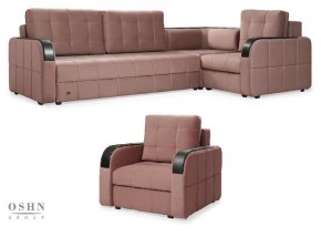 Комплект мягкой мебели Остин HB-178-18 (Велюр) Угловой + 1 кресло в Ижевске - izhevsk.mebel-74.com | фото