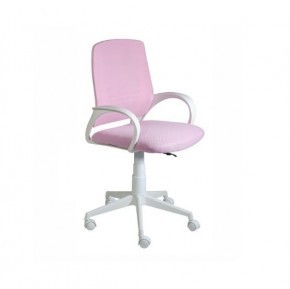 Кресло Ирис White сетка/ткань розовая в Ижевске - izhevsk.mebel-74.com | фото