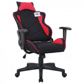 Кресло компьютерное BRABIX GT Racer GM-101 + подушка (ткань) черное/красное (531820) в Ижевске - izhevsk.mebel-74.com | фото