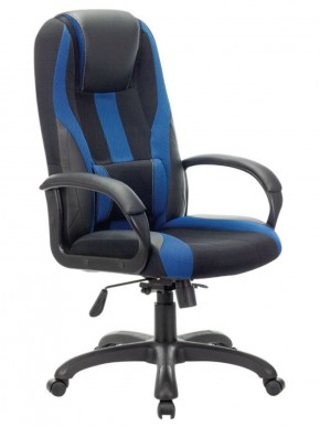 Кресло компьютерное BRABIX PREMIUM "Rapid GM-102" (экокожа/ткань, черное/синее) 532106 в Ижевске - izhevsk.mebel-74.com | фото