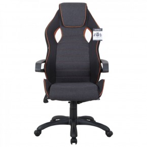 Кресло компьютерное BRABIX Techno Pro GM-003 (ткань черное/серое, вставки оранжевые) 531813 в Ижевске - izhevsk.mebel-74.com | фото