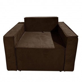 Кресло-кровать Принц КК1-ВК (велюр коричневый) в Ижевске - izhevsk.mebel-74.com | фото