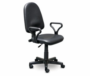 Кресло офисное Престиж+ (черный кожзам PV-1) г/п 140/ПВМ/ гольф в Ижевске - izhevsk.mebel-74.com | фото