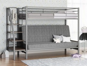 Кровать двухъярусная с диваном "Мадлен-3" (Серый/Серый) в Ижевске - izhevsk.mebel-74.com | фото