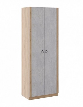 Шкаф 2 двери Глэдис М22 (Дуб Золотой/Цемент светлый) в Ижевске - izhevsk.mebel-74.com | фото