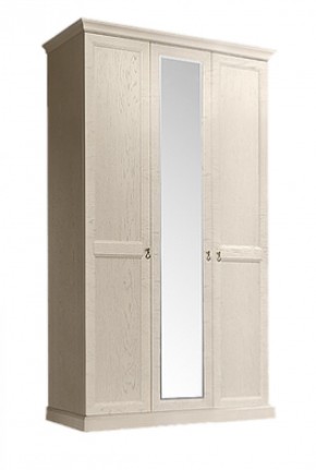 Шкаф 3-х дверный (с зеркалом) для платья и белья Венеция дуб седан (ВНШ1/3) в Ижевске - izhevsk.mebel-74.com | фото