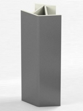 Угловое соединение для цоколя 135 гр. h100 мм (Алюминий, Белый, Черный, Сонома) в Ижевске - izhevsk.mebel-74.com | фото